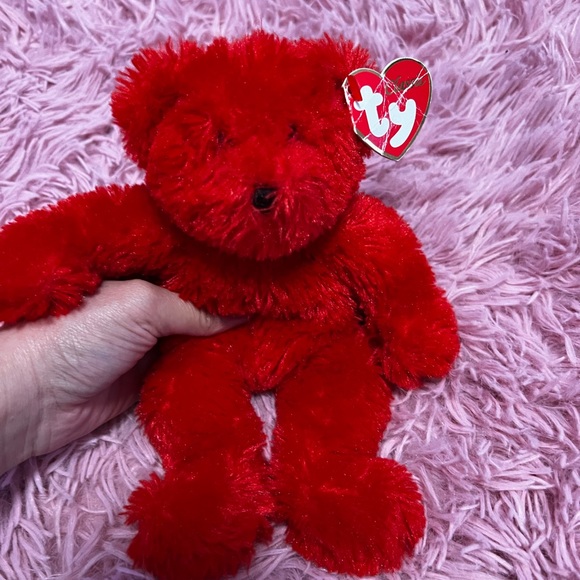 Ty Other - Gently used Red bear beanie babie